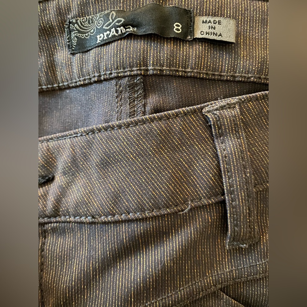 PRANA Womens Tashia Charcoal Stretch Pants- 8 - Picture 6 of 6